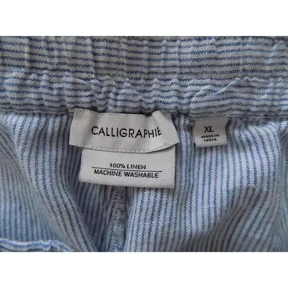 Anthropologie Calligraphie wide leg linen pants size XL - Picture 7 of 7